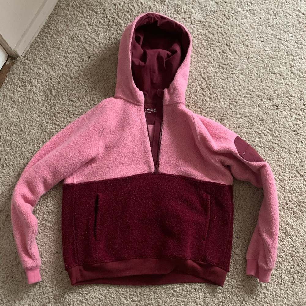 Outdoor Voices Pink and Burgundy Jacket